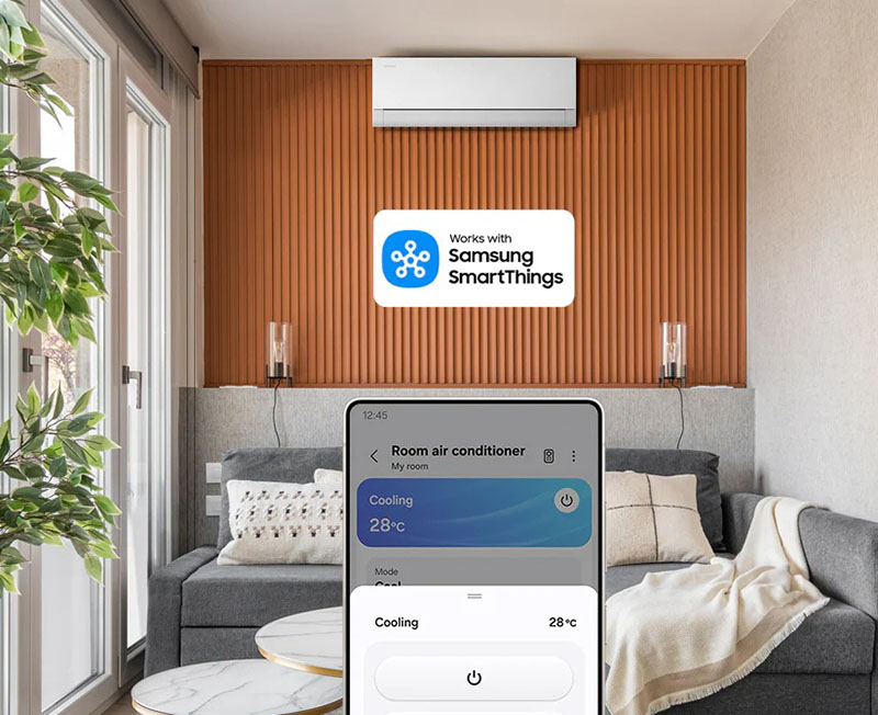 Điều khiển máy lạnh Samsung từ xa qua ứng dụng SmartThings