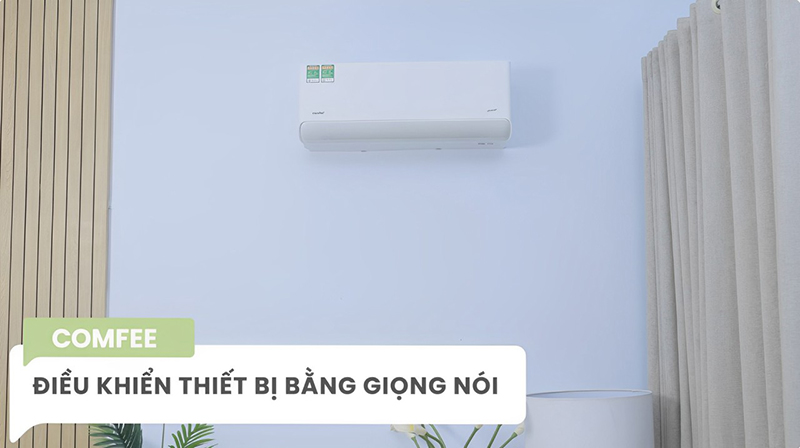 Thông qua loa Olli Maika để điều khiển máy lạnh Comfee
