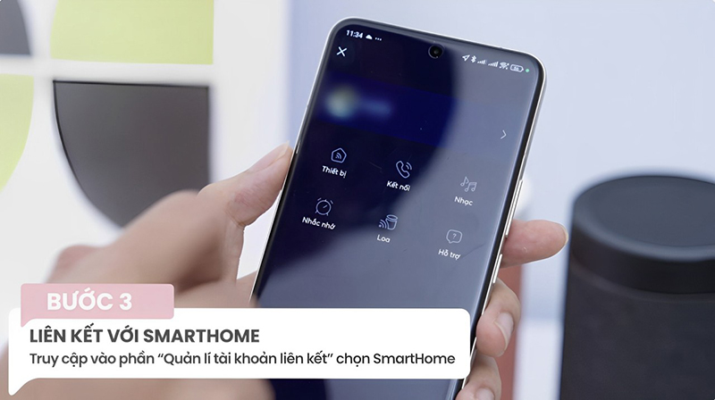 Liên kết với Smarthome