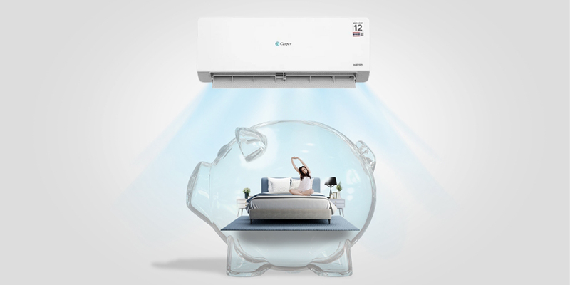 Máy Lạnh Casper Inverter QC-09IU36A tiết kiệm điện hiệu quả, vận hành êm ái