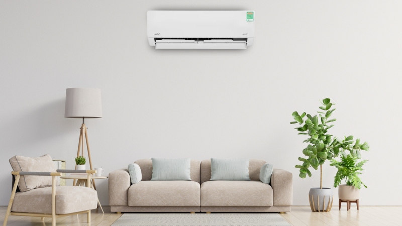Máy Lạnh Comfee Inverter 1 Hp CFS-10VGDF sở hữu vẻ ngoài tối giản