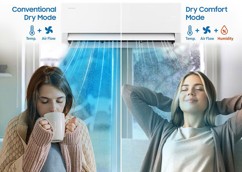 Máy lạnh Samsung có thể khử ẩm
