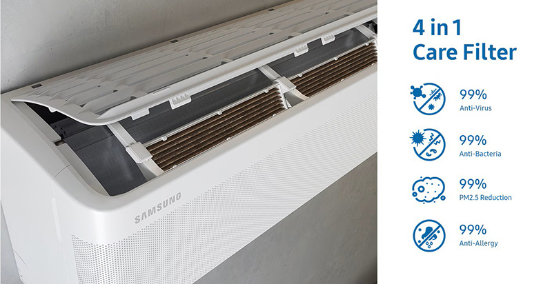 Máy lạnh Samsung được trang bị Bộ lọc 4-in-1
