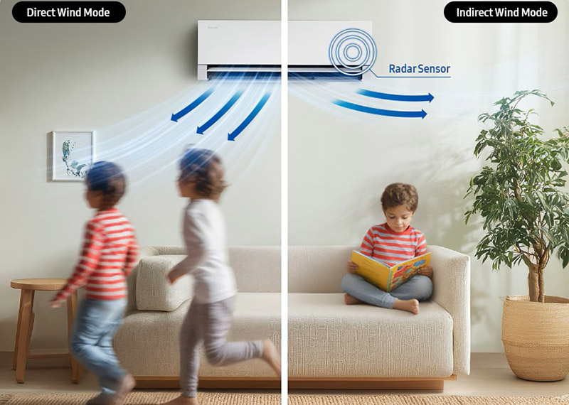 Máy lạnh Samsung làm mát thông minh theo vị trí người dùng