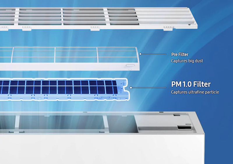 Máy lạnh Samsung lọc bụi siêu mịn, bảo vệ sức khỏe
