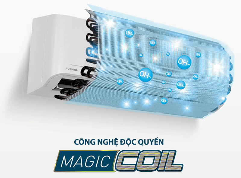 Máy lạnh Toshiba Magic Coil tự làm sạch dàn lạnh, tăng tuổi thọ thiết bị