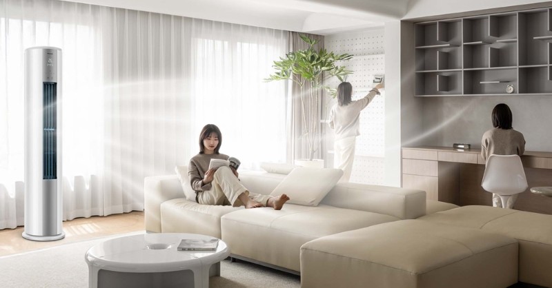 Máy lạnh tủ đứng Panasonic NZ (CF1H-8) thiết kế dạng trụ, hài hòa mọi không gian
