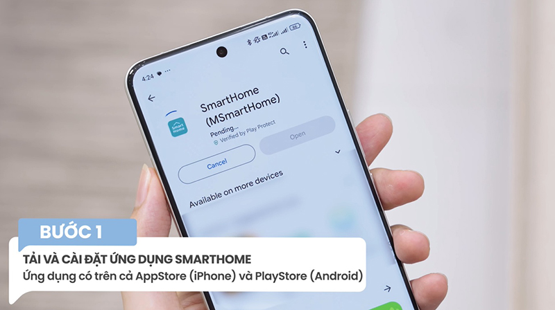 Tải và cài đặt ứng dung Smarthome