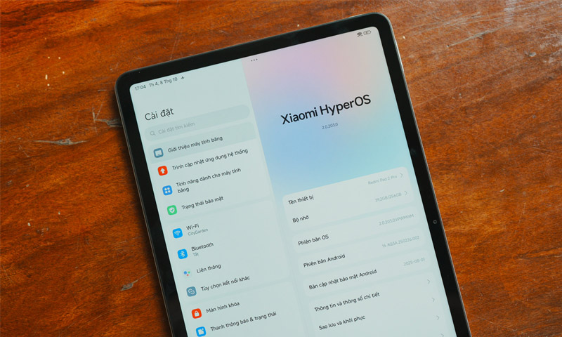 HyperOS 2 có giao diện trực quan, tối ưu cho trải nghiệm trên màn hình lớn