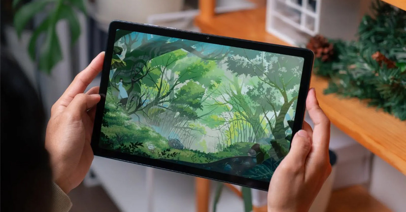 Galaxy Tab A11 Plus mang đến không gian hiển thị rộng rãi 