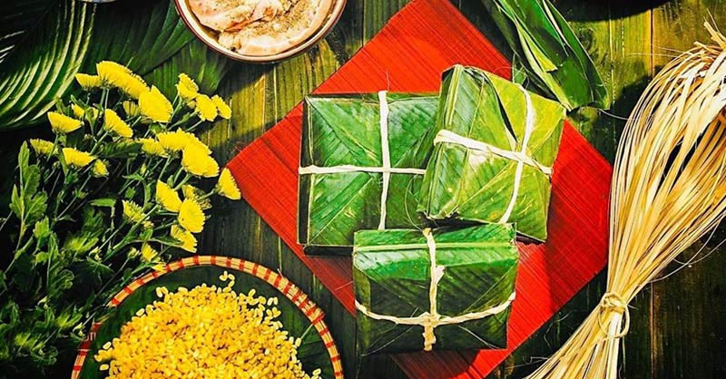 Hướng dẫn cách gói bánh chưng vuông đẹp, thơm ngon chuẩn vị Tết