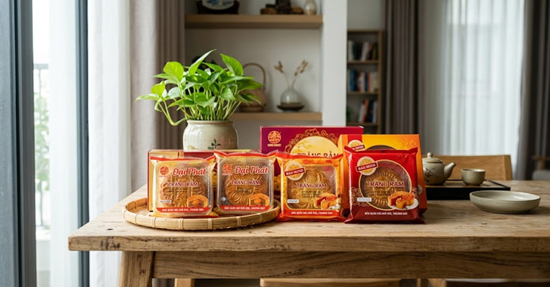 Đặt bánh tại nơi khô ráo, thoáng mát, tránh ánh nắng trực tiếp