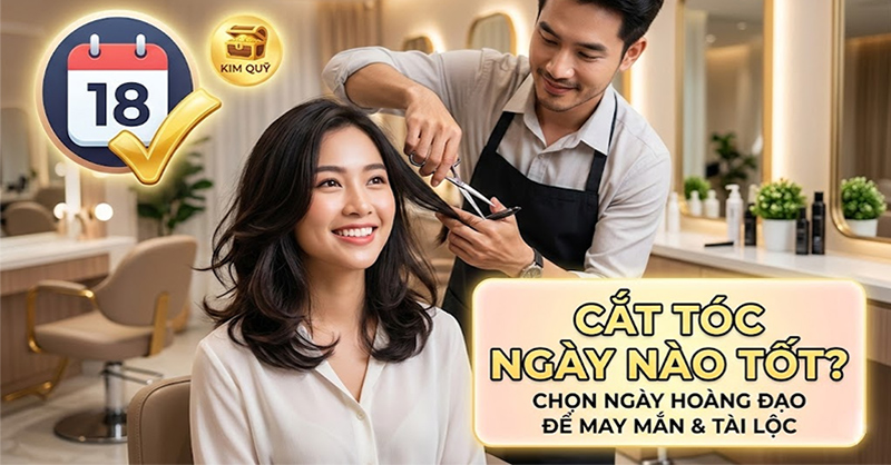 Cắt tóc ngày nào tốt?
