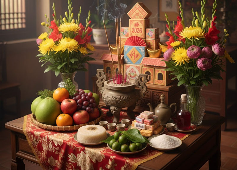 Mâm cúng sao giải hạn năm 2026 nên được chuẩn bị đầy đủ