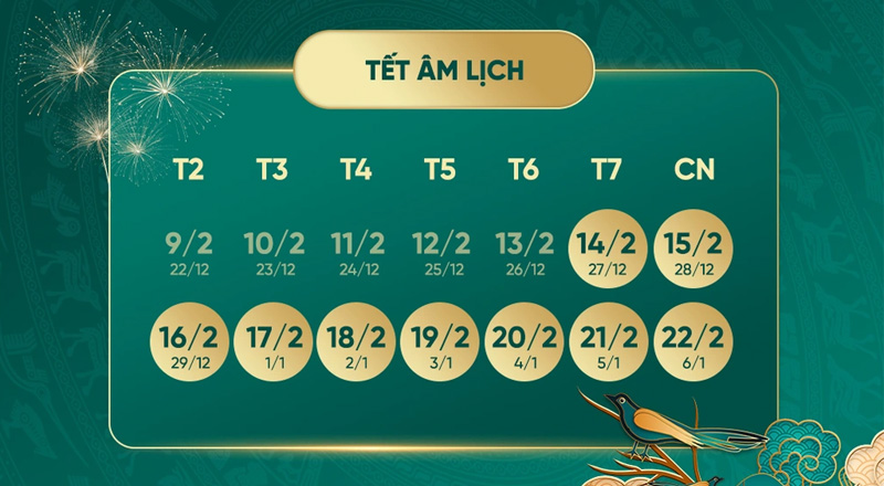 CBCCVC được nghỉ 9 ngày trong dịp Tết Nguyên Đán 2026