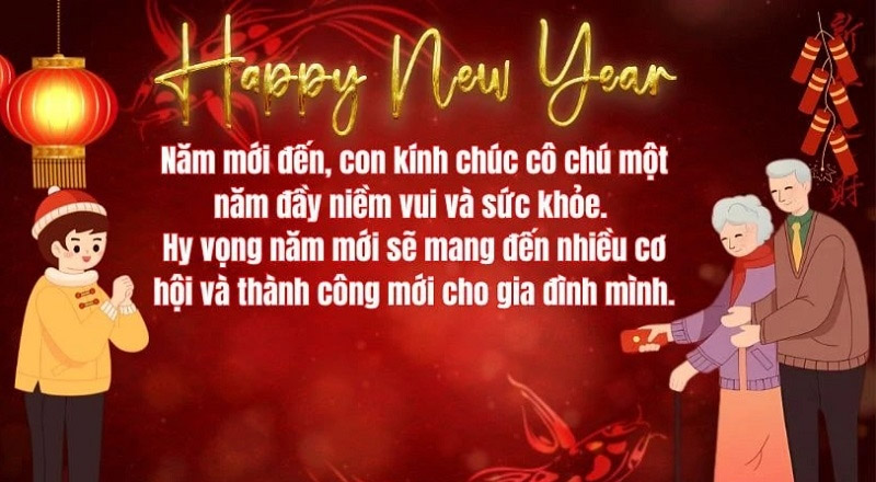 Lời chúc Tết ý nghĩa gửi đến bố mẹ người yêu tạo ấn tượng sâu sắc 