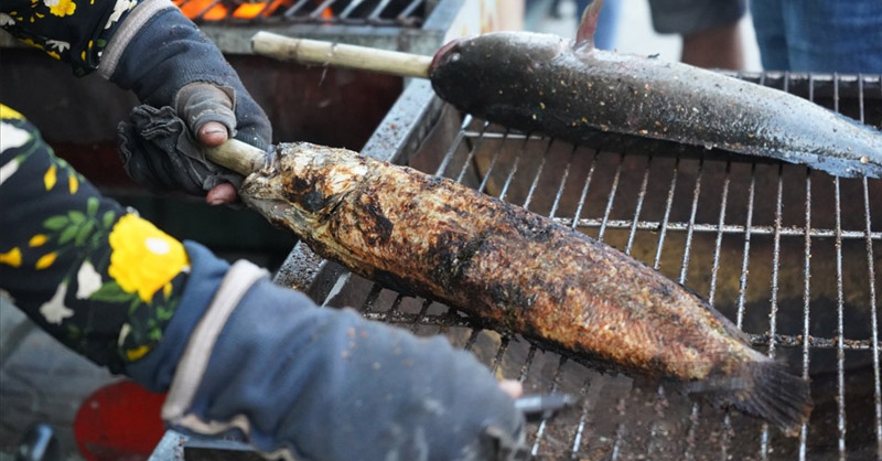 Cá lóc nướng là món ăn truyền thống gắn liền với ngày vía Thần Tài