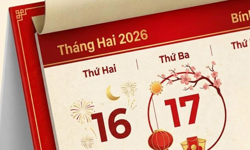 Mùng 1 Tết Nguyên Đán 2026 đánh dấu khởi đầu cho một năm mới 