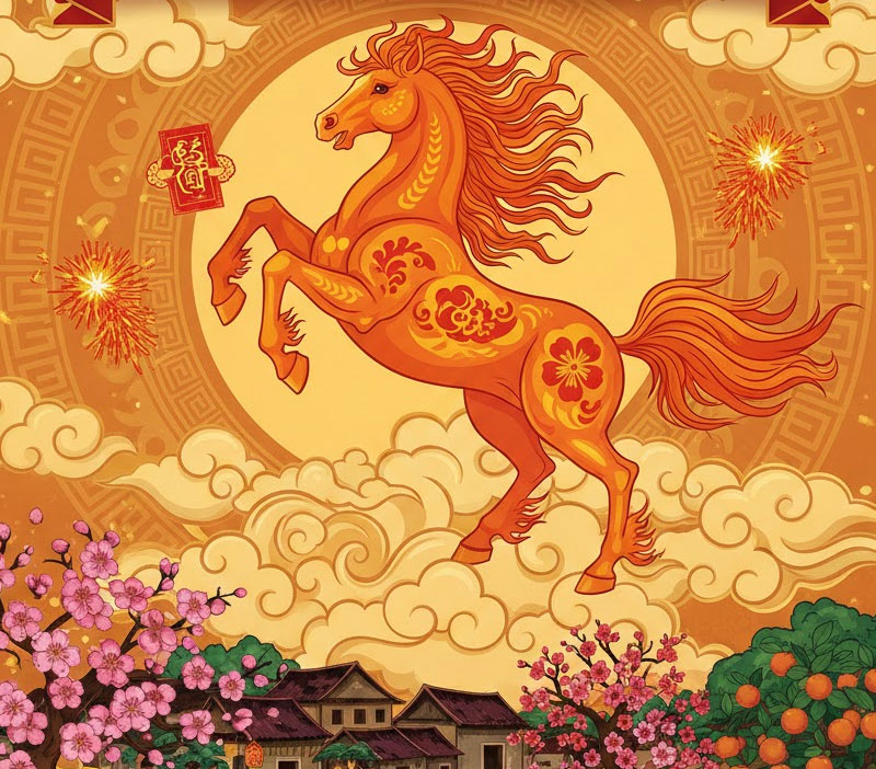 Stt mùng 1 Tết theo chủ đề "Ngựa"