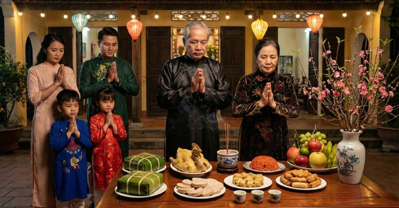 Nghi lễ cúng giao thừa Bính Ngọ 2026