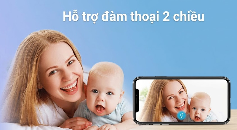 Camera IMOU IPC-A32EP-L tích hợp mic và loa, hỗ trợ đàm thoại 2 chiều