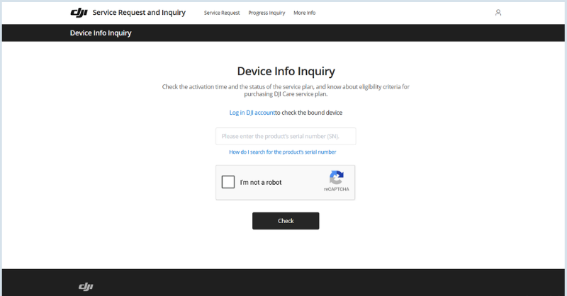 Check bảo hành DJI bằng Serial Number (S/N)