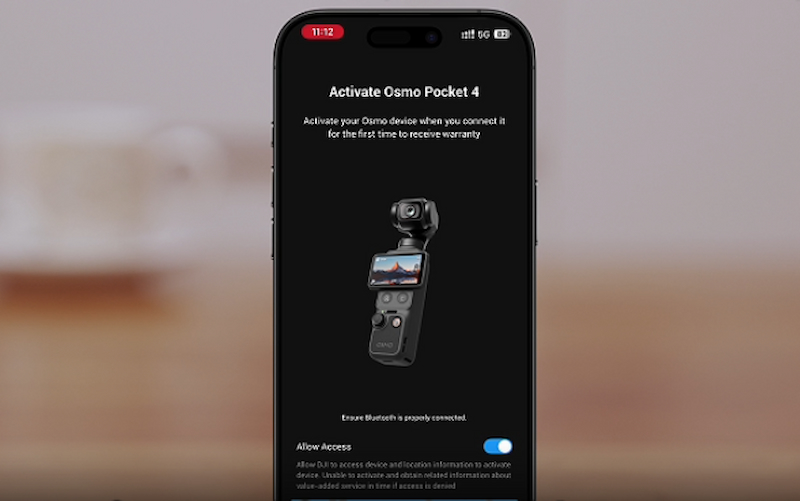 Kích hoạt DJI Osmo Pocket 4