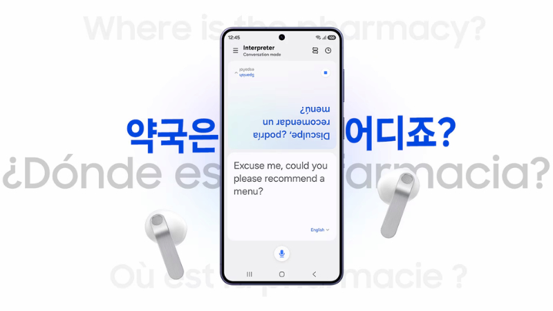 Phiên dịch trên Samsung Galaxy Buds 4 