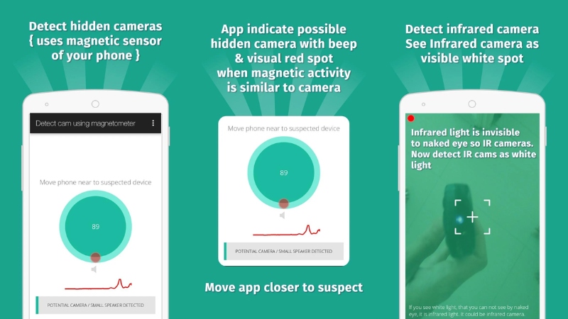 Ứng dụng phát hiện camera ẩn trên điện thoại