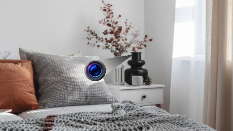 Các vị trí camera ẩn quay lén thường gặp trong phòng ngủ và vật dụng trang trí