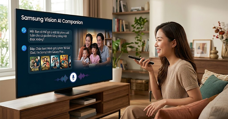 Hội thoại với AI trên TV Samsung