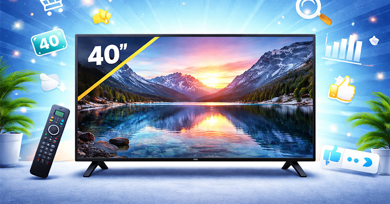 Kích thước tivi 40 inch dài bao nhiêu?