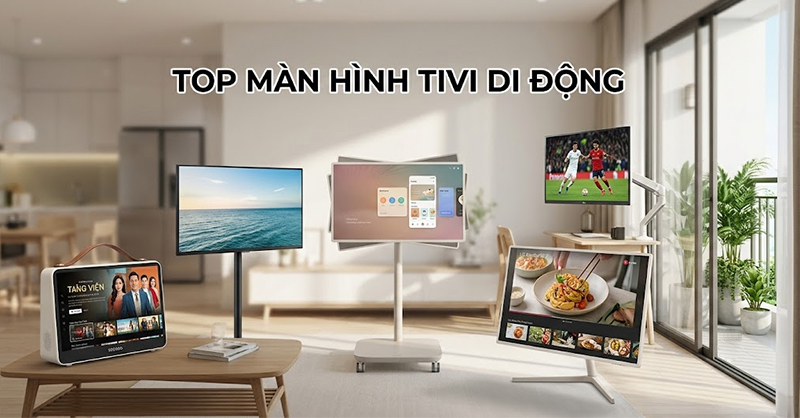 Khám phá 5 dòng màn hình, tivi di động nổi bật hiện nay