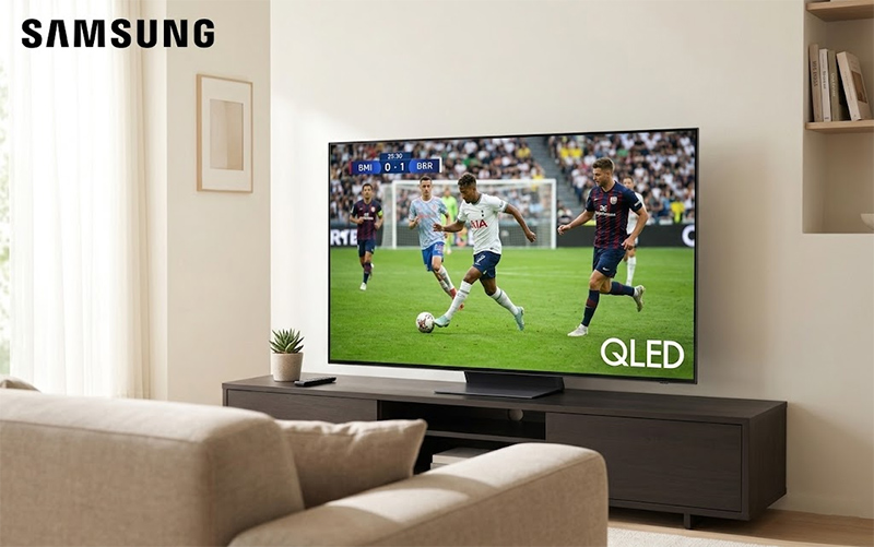 Tivi Samsung OLED 4K Vision AI 55 Inch QA55S90HA AI Soccer Mode