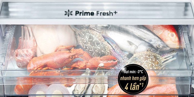 Ngăn đông mềm Prime Fresh+ trên tủ lạnh Panasonic ngăn đá dưới