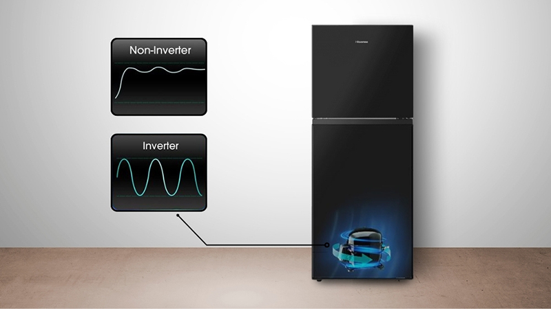 Tủ Lạnh Hisense Inverter 205 Lít RT256N4EBN dung tích lớn