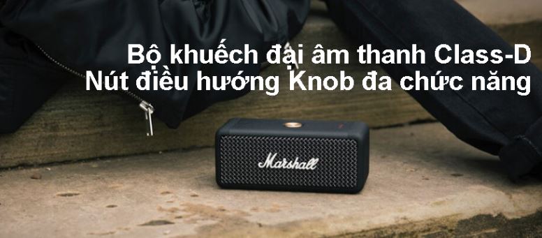 Loa Bluetooth Marshall Emberton - Nghe nhạc đỉnh cao với hơn 20 giờ sử dụng