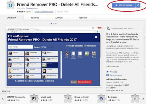Lọc đồng minh ko tương tác bên trên Facebook bởi vì extension Friend Remover Free