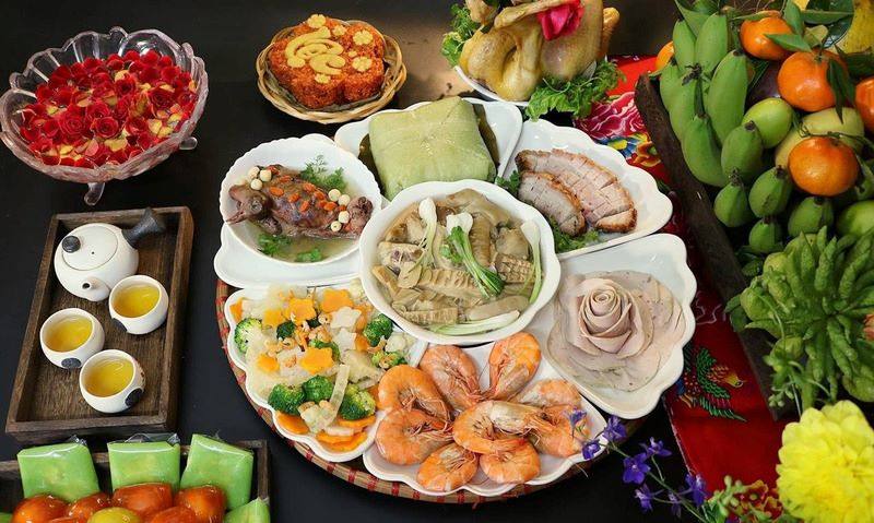 Mâm cỗ Tết miền Trung
