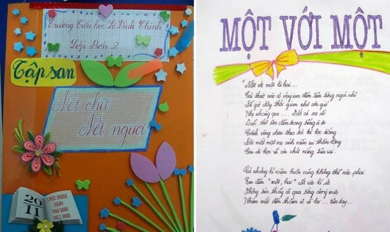 Bìa và trang nội dung tập san 20/11