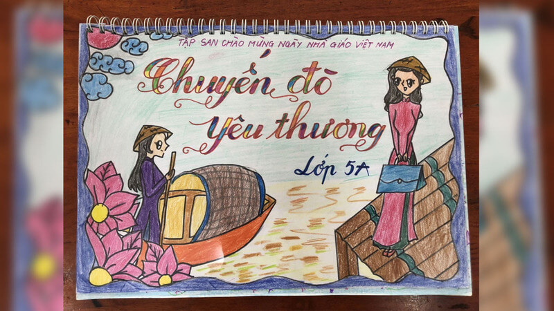 Bìa tập san chủ đề Chuyến đò yêu thương