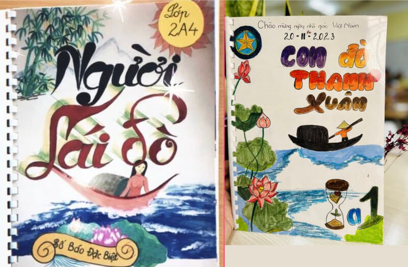 Bìa tập san chủ đề Người lái đò và Con đò thanh xuân