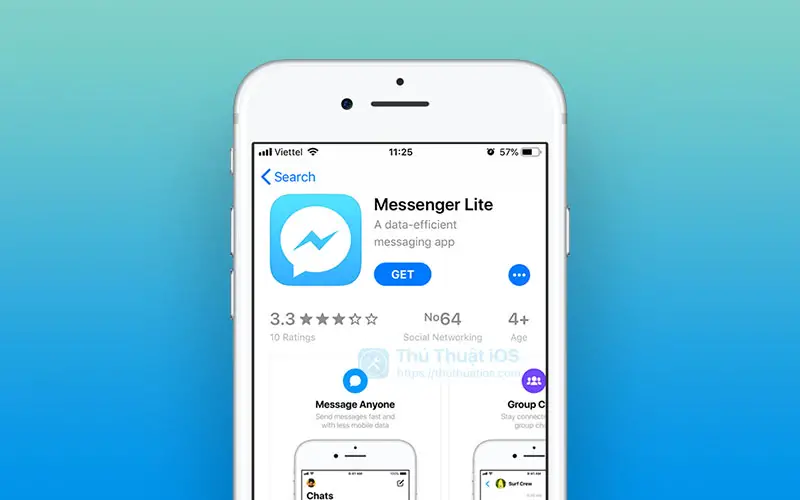 Messenger Lite cho tới Iphone