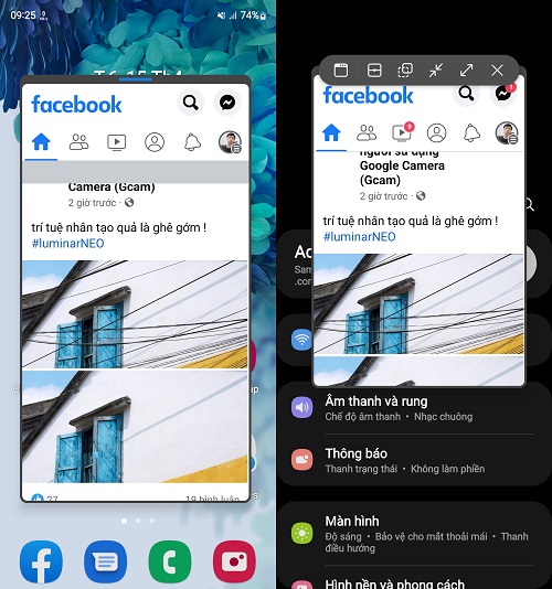 Mở 2 màn hình Samsung với tính năng xem ở dạng pop-up