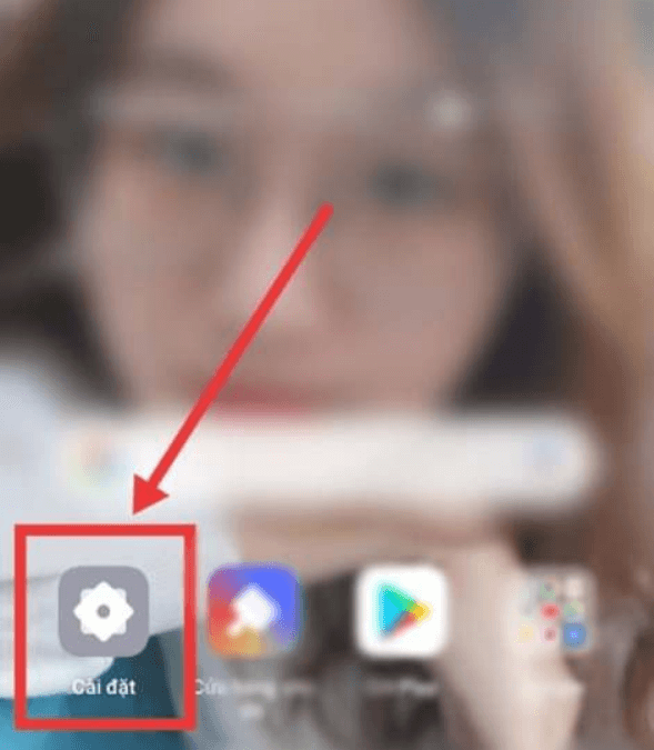 Bạn mở phần “Cài đặt” trên điện thoại Android.