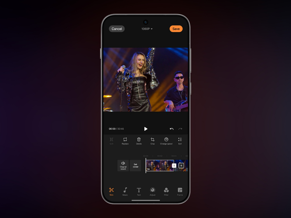 Chỉnh sửa video trên OPPO Find X9 12GB 256GB