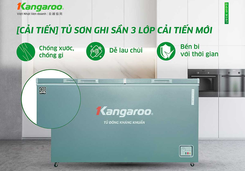 Tủ Đông Mát Kangaroo KGFZA415IG2 có thiết kế hiện đại
