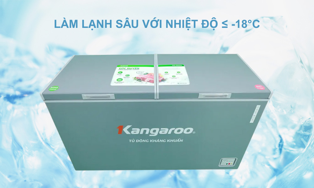 Tủ Đông Kangaroo Inverter 375 Lít KGFZC375IG1 làm lạnh sâu hơn