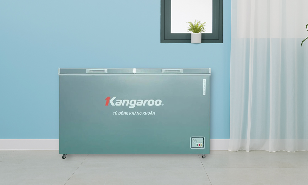 Thiết kế 3 lớp sơn ghi sần cao cấp của Tủ Đông Kangaroo KGFZA430IG1