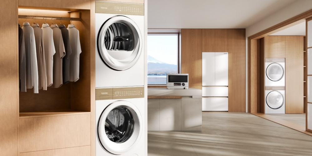 Combo Máy Giặt và Máy Sấy Toshiba Japandi